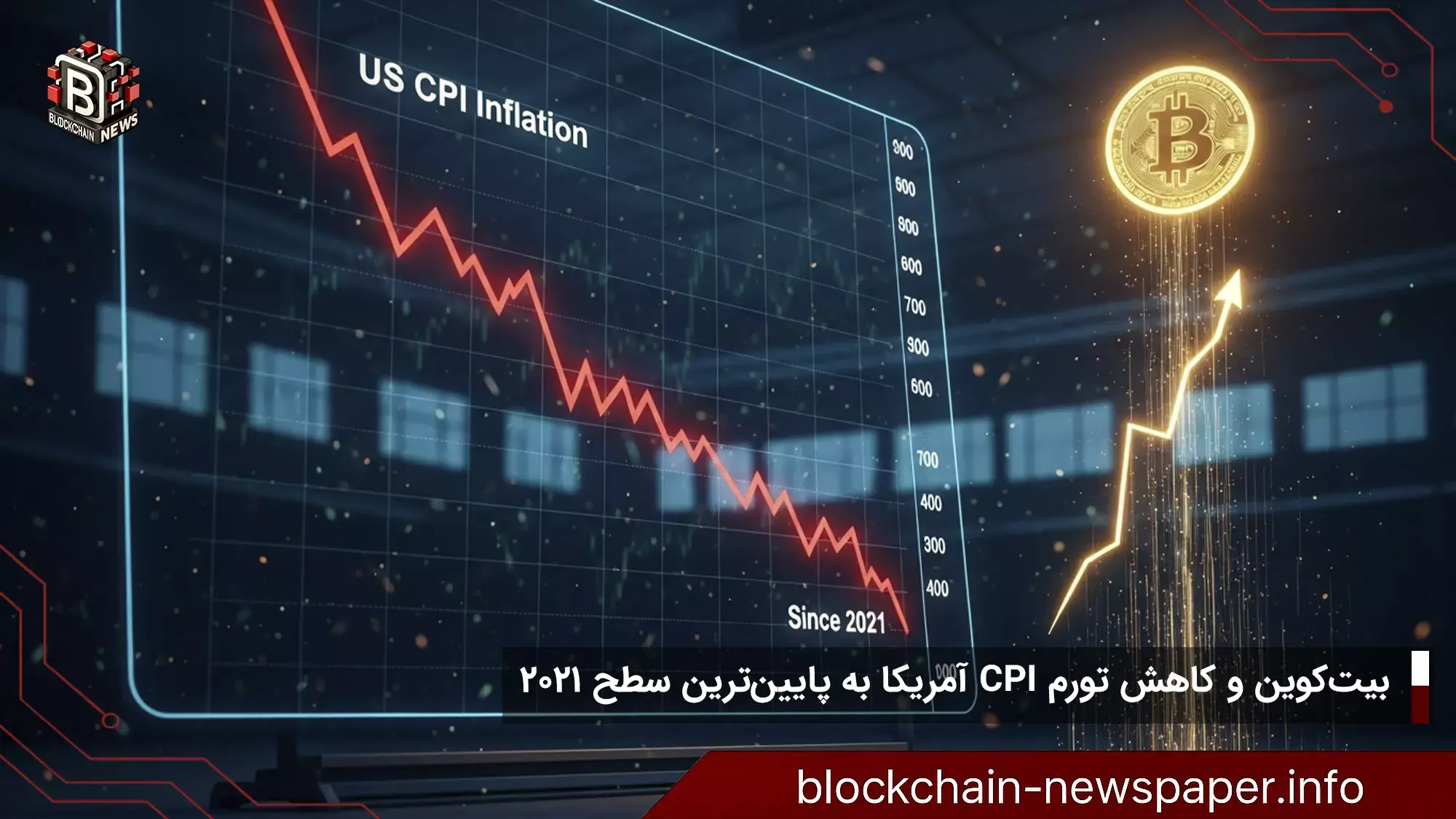بیت‌کوین و کاهش تورم CPI آمریکا به پایین‌ترین سطح از ۲۰۲۱