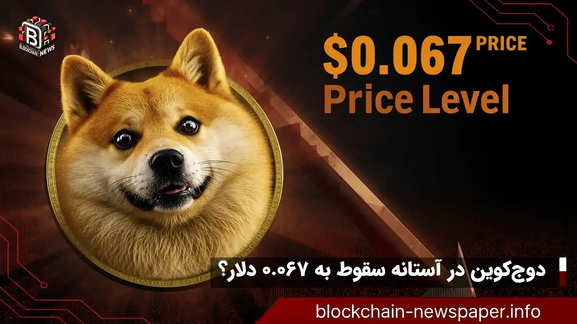 آیا دوج‌کوین به مرز خطر ۰.۰۶۷ دلار نزدیک می‌شود؟