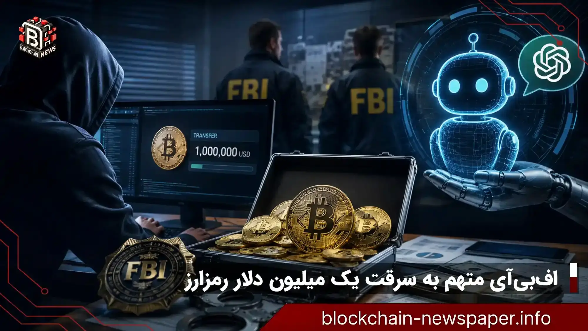 اف‌بی‌آی متهم به سرقت یک میلیون دلار رمزارز و مشورت با چت‌جی‌پی‌تی