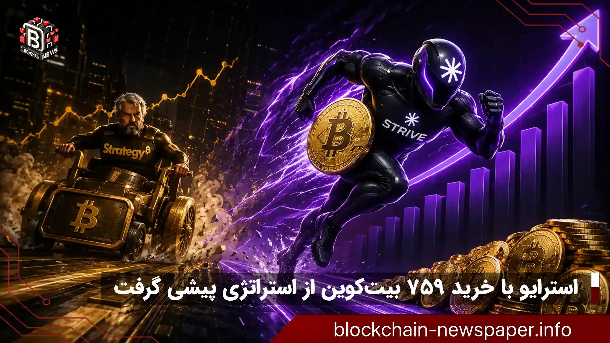خرید ۷۵۹ بیت‌کوین توسط استرایو؛ آیا از استراتژی پیشی گرفته است؟